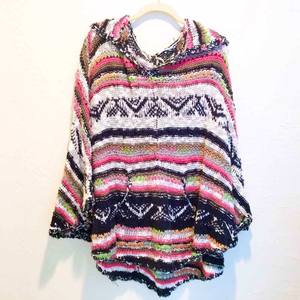 Free People cotton poncho, XS